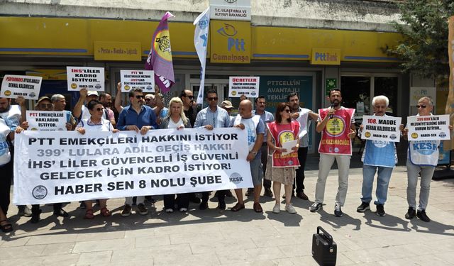 Adana'da PTT emekçilerinden torba yasa tepkisi: "Haklarımız güvence altına alınmadan geçiş kabul edilemez"
