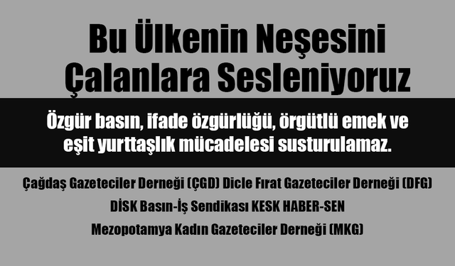 Bu Ülkenin Neşesini Çalanlara Sesleniyoruz