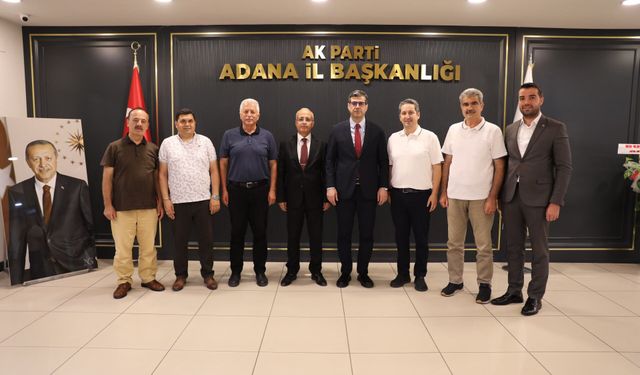 Birlik Vakfı Heyetinden AK Parti Adana İl Başkanı Mustafa Özkan’a Hayırlı Olsun Ziyareti