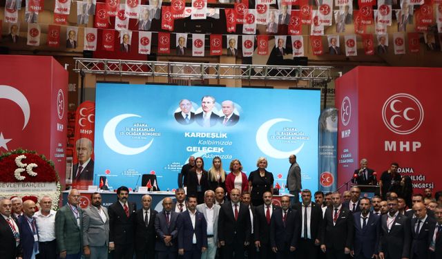 MHP Adana’da 57 yıl sonra aynı salonda: Hakan Yıldırım güven tazeledi