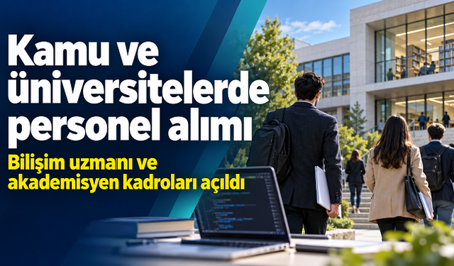 Kamu ve üniversitelerden personel alımı: Bilişim uzmanı ve akademisyen kadroları açıldı