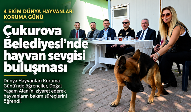 Çukurova’da öğrenciler Dünya Hayvanları Koruma Günü’nde Doğal Yaşam Alanı’nı ziyaret etti