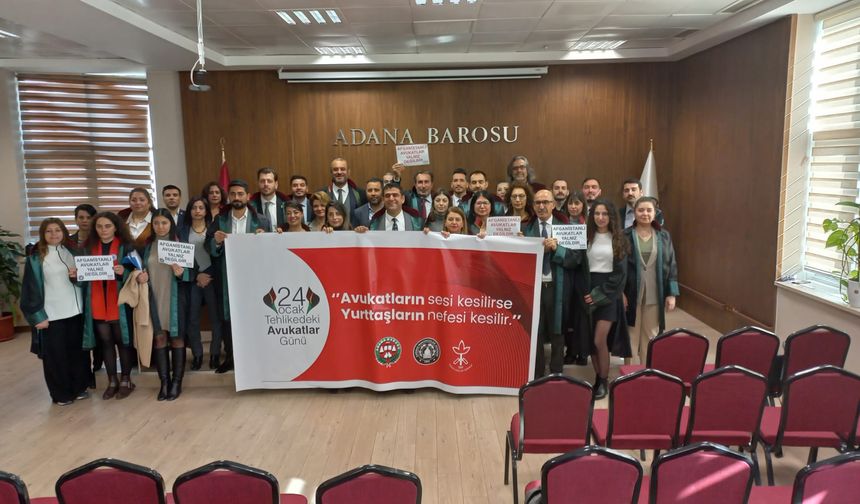 Adana Barosu, ÇHD, İHD; "Uluslararası Tehlikedeki Avukatlar Günü bu yıl Afganistan'a odaklanıyor"