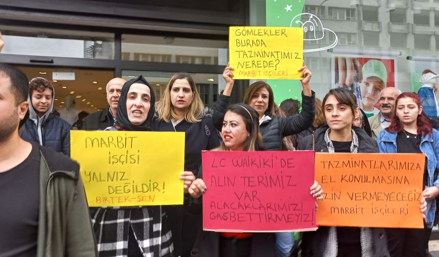 "Marbit işçilerinin hakları ödenene kadar LC Waikiki ürünlerini boykot ediyoruz"