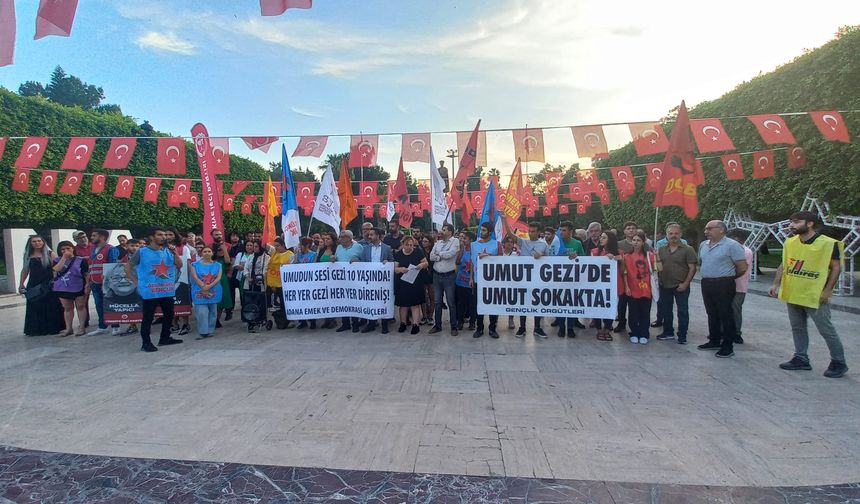 Adana Emek ve Demokrasi Güçleri; Gezi Direnişi Halkın Mücadelesinde Yaşıyor, Yaşayacak
