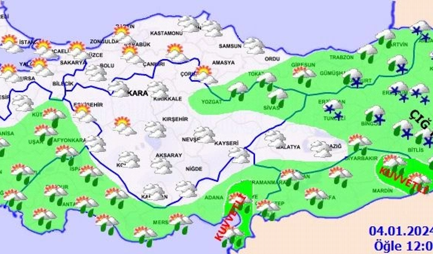Meteoroloji Genel Müdürlüğü'nden Uyarı!
