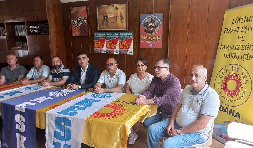 KESK MYK Üyesi Erdal Karakuş, Adana'da 1 Mayıs Çağrısı Yaptı.