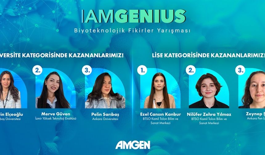 Amgen Türkiye “IamGenius” ile gençlerin biyoteknoloji alanındaki yaratıcı fikirlerini ödüllendirdi
