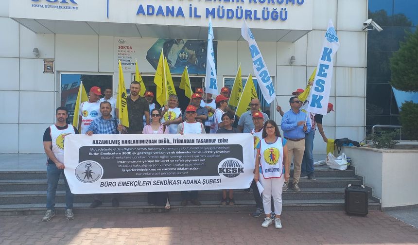 BES Adana Şube Başkanı Fatma SARIOĞUZ GÜNEY: Mücadeleyle Kazandığımız Haklarımızdan Vazgeçmeyeceğiz, Ücretlere Zam Şart
