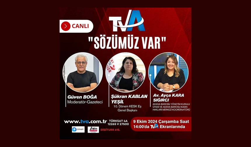 "Sözümüz Var" Programı İlk Yayınıyla Başlıyor: Kadın Cinayetleri ve Hukuk