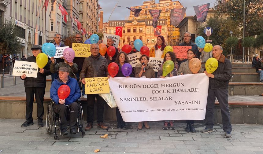 İHD İstanbul, Çocuk Hakları Bir Gün Değil Her Zaman Öncelik ve Gündem Olsun!