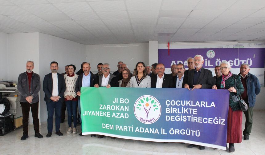 DEM Parti Adana İl Örgütü; Çocuk düşmanı politikalara karşı yaşasın çocuk hakları