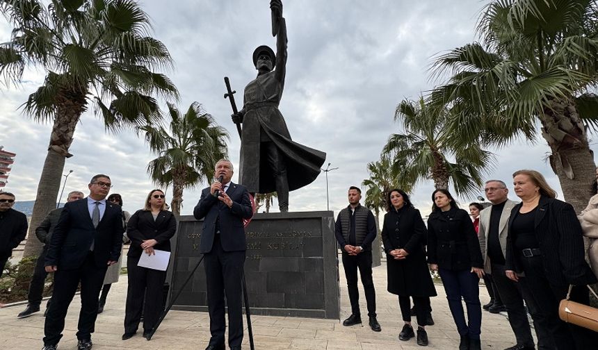 Şehit Asteğmen Kubilay, Kozan’da adına yapılan anıtın önünde anıldı