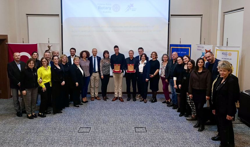 Adana Koza Rotary Kulübü Meslek Başarı Ödülleri sahiplerini buldu