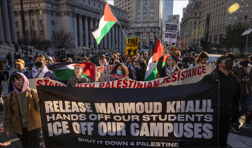 ABD'de, Gazze’deki Soykırıma Karşı Protestolarda Öne Çıkan Mahmoud Khalil’e Özgürlük