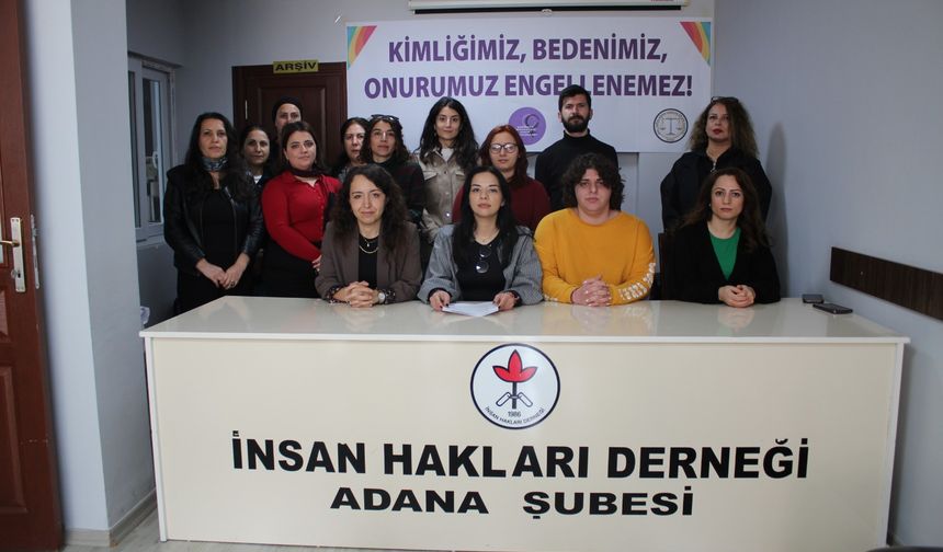 İHD Adana Şubesinde LGBTİ+ ve Kadın Haklarına Yönelik Basın Açıklaması Yapıldı