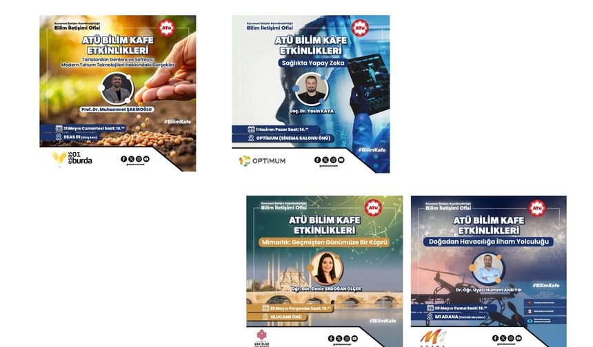 ATÜ Bilim Kafe Başlıyor: Bilim Şehrin Kalbine Taşınıyor