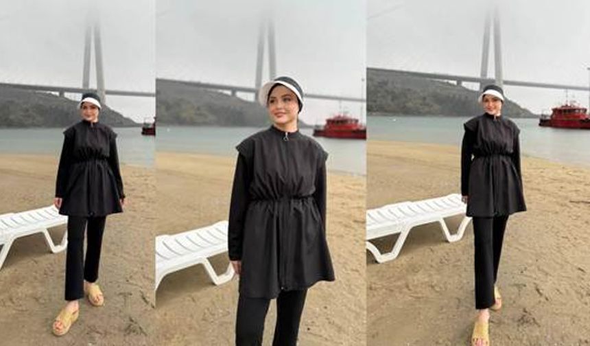 Tesettür Mayo Modelleri ile Sahilde Özgür ve Şık