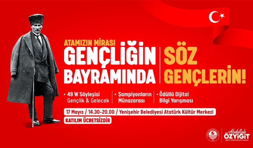 Yenişehir Belediyesi 19 Mayıs’ı gençlerin fikirleriyle kutlayacak