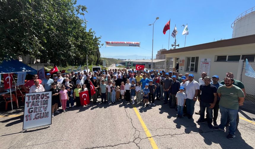 Toros Tarım’da Grev 11. Gününde: “Bu Mücadele İnsan Onuru ve Geçim Mücadelesi”