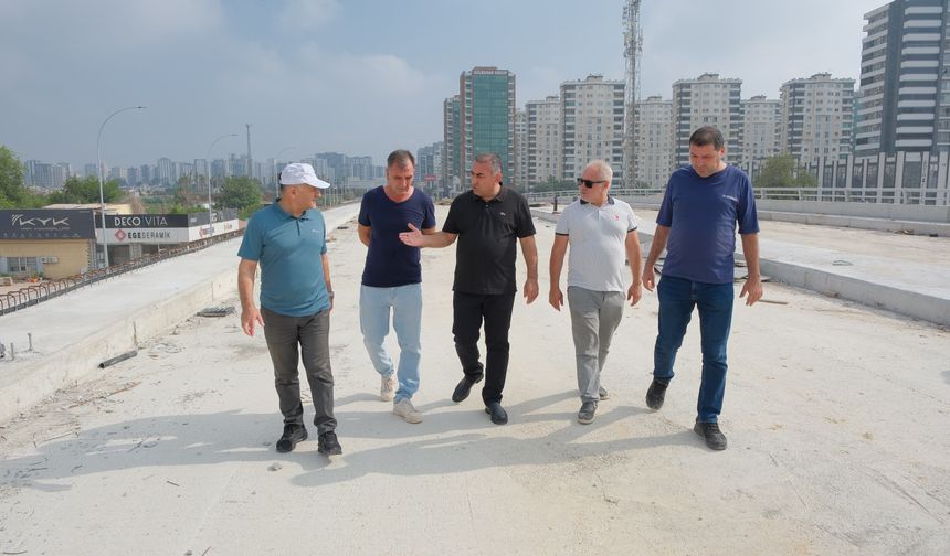 Güngör Geçer, Öğretmenler Bulvarı Otoban Bağlantısı Köprülü Kavşağı çalışmalarını denetledi