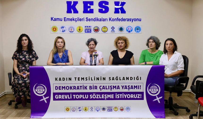 KESK: Kadınların müzakere gücünün tanınması ve toplu sözleşmede temsil edilebilmesi için mücadele etmeyi sürdüreceğiz