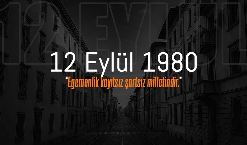 Mansur Yavaş: “12 Eylül, demokrasi tarihimize kara bir leke olarak geçti”