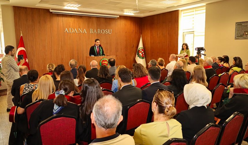 Adana Barosu’ndan Yeni Adli Yıl Açıklaması: “Adana Barosu her türlü siyasi vesayetin etkisinden kurtulmuştur”