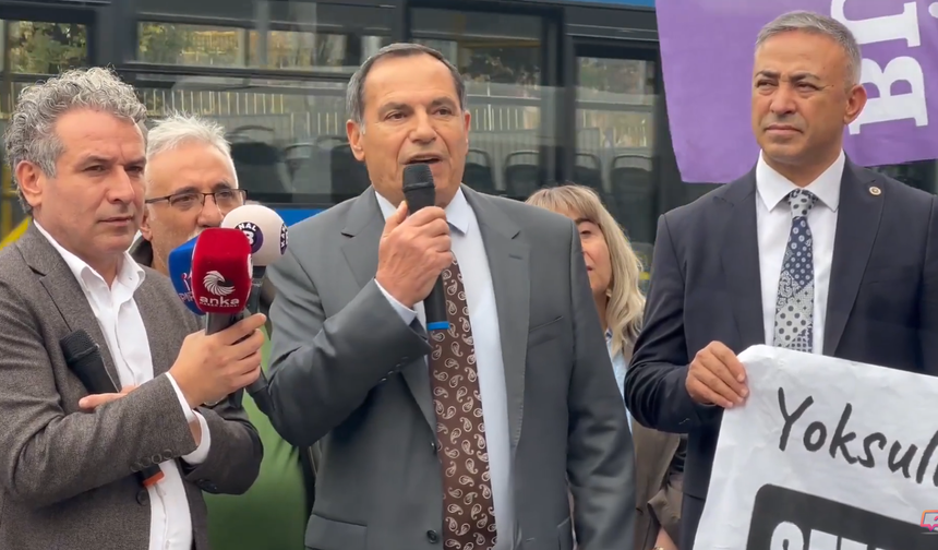 BES’ten Meclis Önünde Protesto: Hüseyin Olan, “Bu Bütçe Savaşın ve Sefaletin Bütçesidir” Dedi