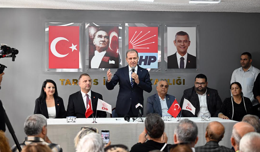 BAŞKAN SEÇER’DEN CHP TARSUS İLÇE BAŞKANLIĞI’NA ZİYARET