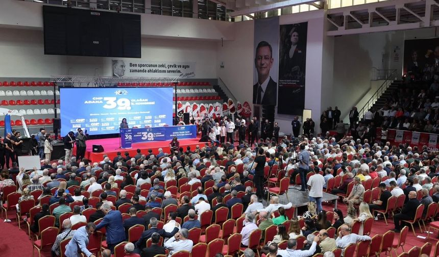 CHP Adana İl Örgütü 39. Olağan İl Kongresini Tamamladı. Tanburoğlu İl Başkanı, Karalar ve Tekin Kurultay Delegesi