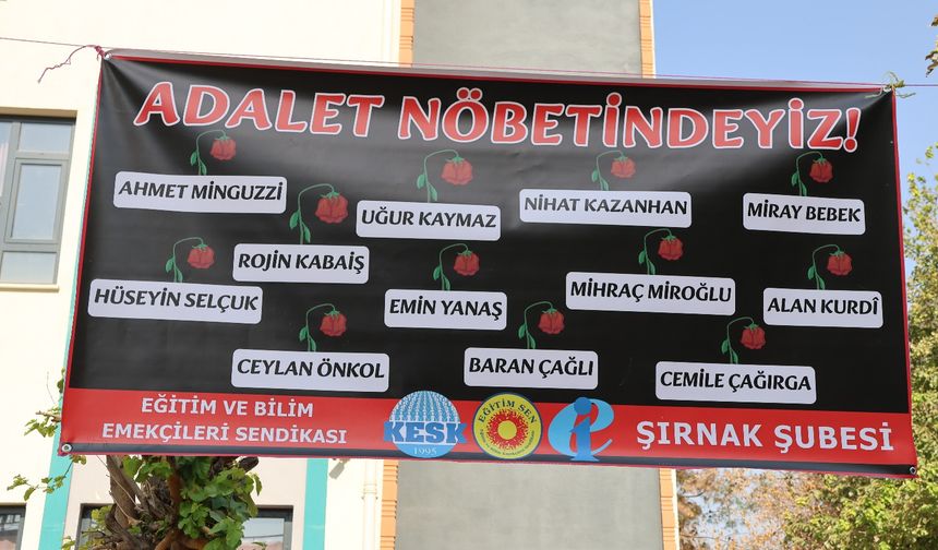 Şırnak Eğitim Sen’den Cizre İstismar Davasına Adalet Nöbeti: “Çocukların Sesi Olmaya Devam Edeceğiz”