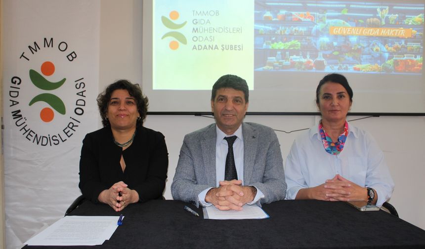 TMMOB Gıda Mühendisleri Odası Adana Şube: Gıda Zehirlenmeleri Kader Değildir