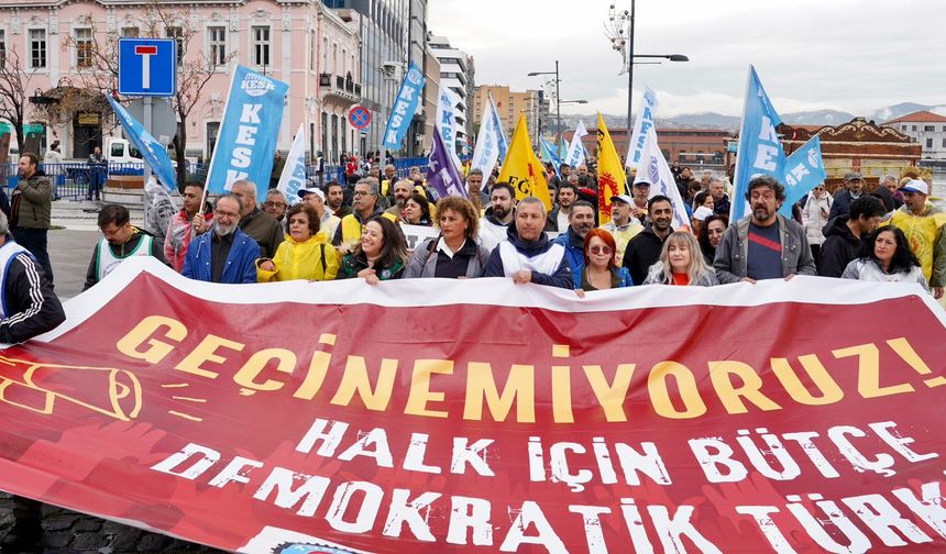 İzmir’de Binler “Halk İçin Bütçe” Diye Haykırdı: KESK’ten Yoksulluğa ve Sermaye Bütçesine Tepki