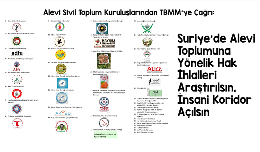 Alevi Sivil Toplum Kuruluşlarından TBMM’ye Ortak Çağrı