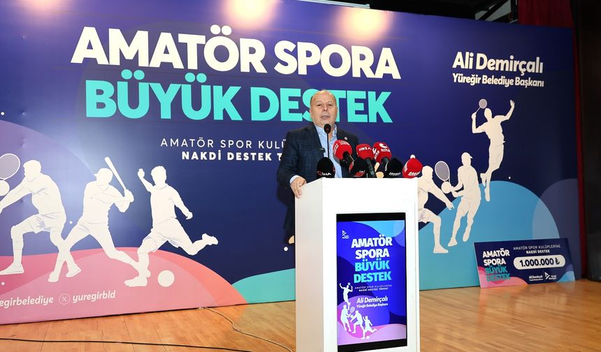 Yüreğir Belediyesi, ilçe genelinde faaliyet gösteren amatör spor kulüplerine yönelik nakdi destek programı düzenledi