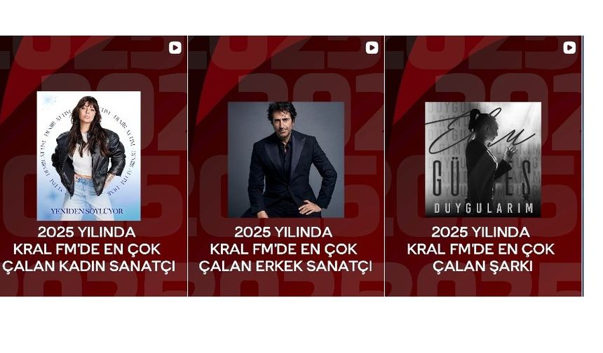 KRAL FM’DE 2025’İN ZİRVESİ BELLİ OLDU! EBRU GÜNDEŞ ve MAHSUN KIRMIZIGÜL