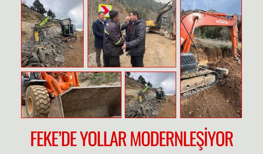 Feke’de Yollar Modernleşiyor