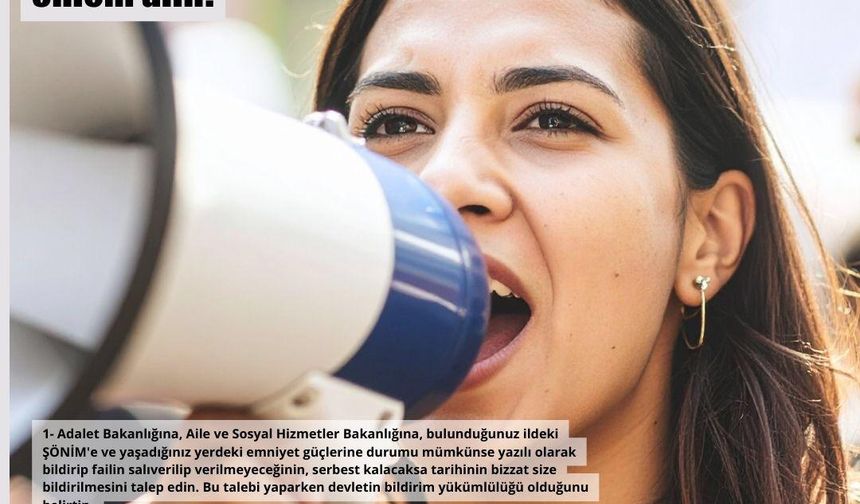 EŞİK: "KADINLARA DUYURU: Binlerce "kadına karşı şiddet faili" serbest bırakılacak, önlem alın"