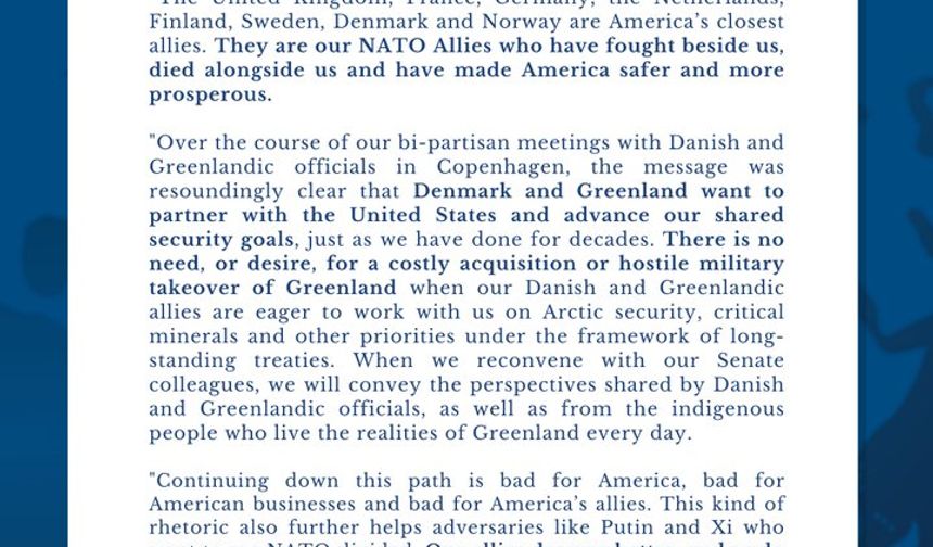 ABD’li Senatörlerden müttefiklere gümrük vergisi tehdidine tepki: “Diplomasiye dönülmeli”