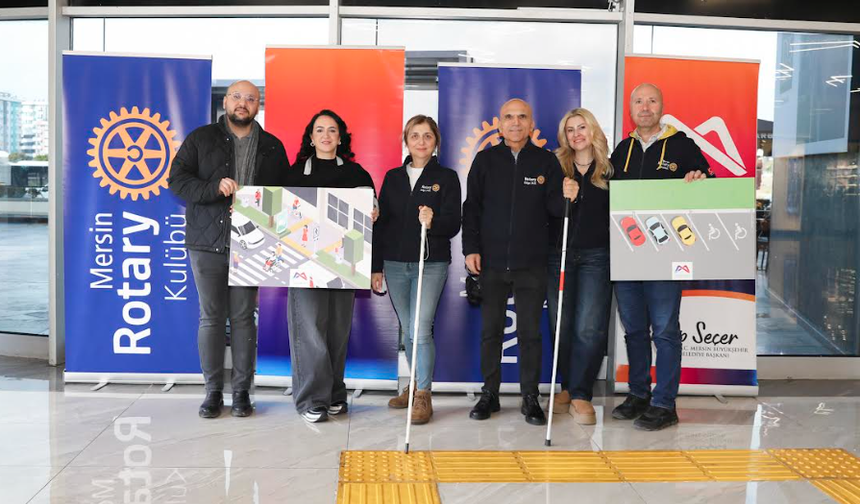 MERSİN BÜYÜKŞEHİR ‘GÖRME ENGELLİLER HAFTASI’ KAPSAMINDA EMPATİ PARKURU KURDU