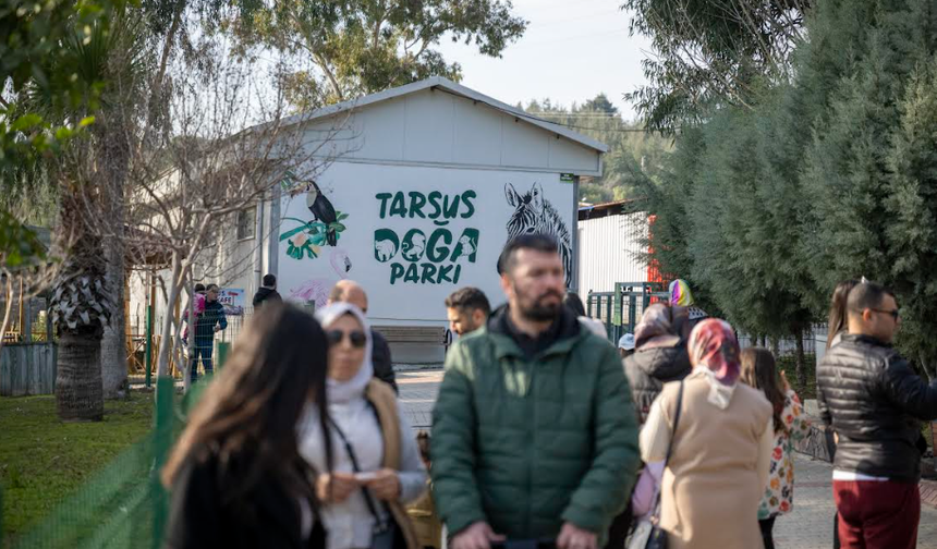TARSUS DOĞA PARKI YARIYIL TATİLİNDE ZİYARETÇİ AKININA UĞRADI