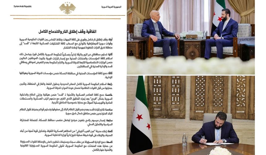 Suriye’de Yeni Dönem: SDG Güçleri Orduya Katılıyor, Rakka Şam’a Bağlanıyor