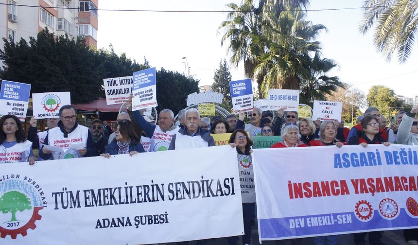 “Geçinemiyoruz!” Diyen Emekliler Adana’da Yürüdü: Yılgınlık Yok, Direniş Var