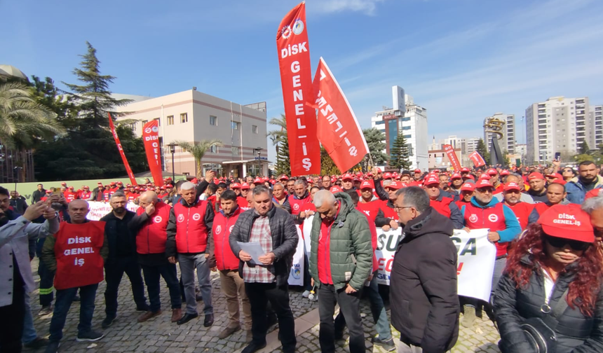 Seyhan Belediyesi İşçileri 2 Yıllık Alacakları İçin 24 Şubat'ta Yeniden Alanlarda