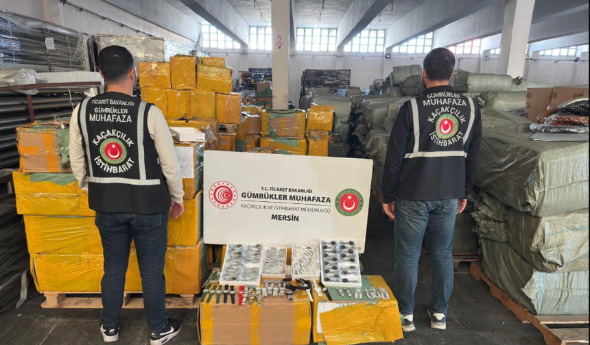 Mersin’de 1,5 milyar liralık kaçak saat ele geçirildi