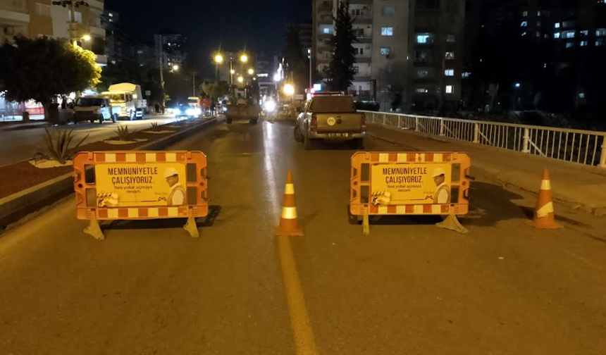 BÜYÜKŞEHİR’DEN GECE MESAİSİ