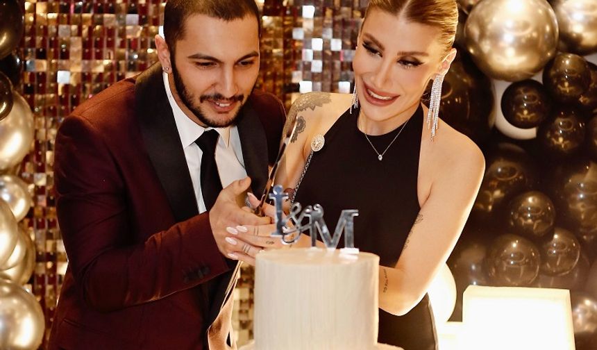 İREM DERİCİ VE MELİH KUNUKCU EVLİLİĞE İLK ADIMI ATTI