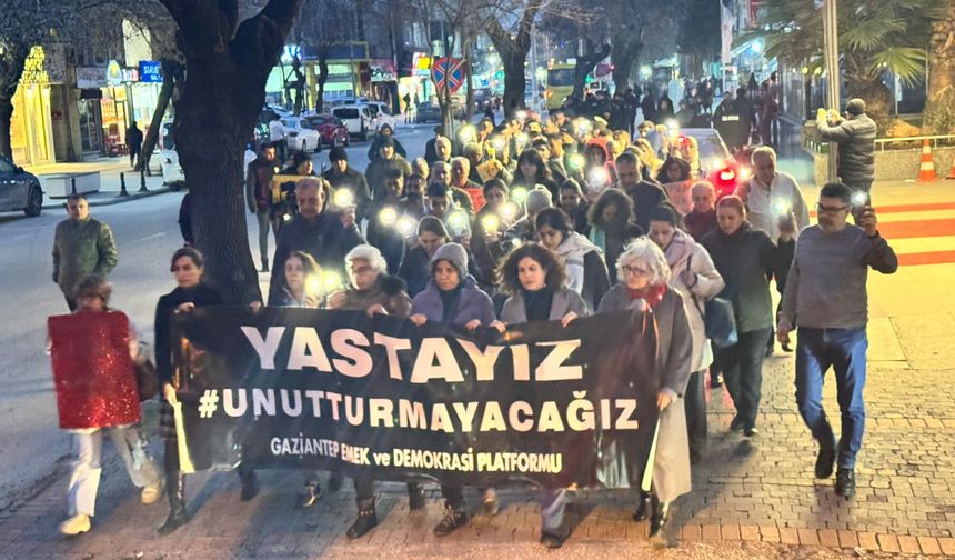 Gaziantep Emek ve Demokrasi Platformu’ndan “Unutmak, Affetmek, Helalleşmek Yok” Yürüyüşü