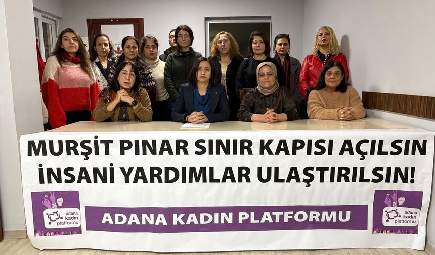 Adana Kadın Platformu’ndan Kobane İçin Acil Çağrı: Mürşitpınar Sınır Kapısı Açılsın, İnsani Yardımlar Engellenmesin